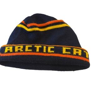 Vtg Arctic Cat Snowmobile Knit Hat Winter Beanie Racing Sled Rare 1970s